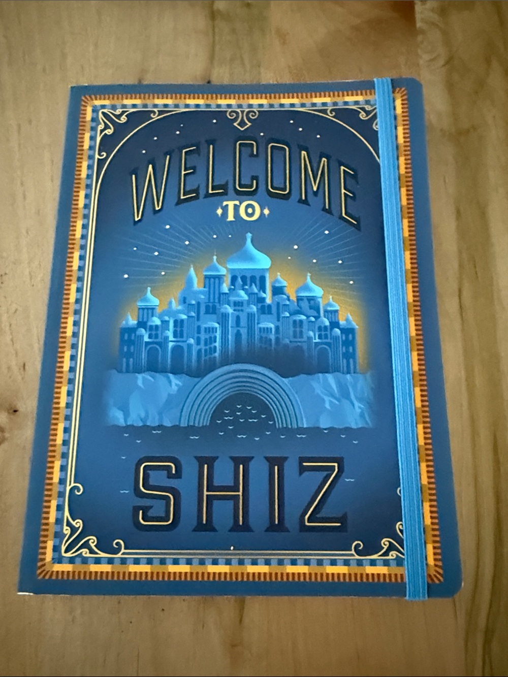 Universal Blue & Gold "Welcome to Shiz" Hardcover Notebook
